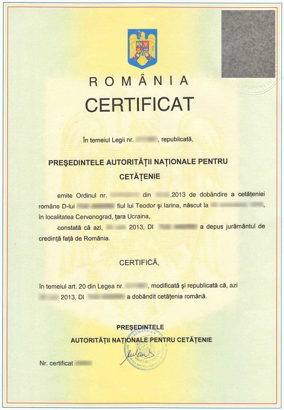 NAATI Romanian Birth Certificate Translation