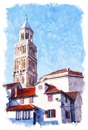 Split Croatia Unique Watercolor Graphics 49967687 1 580x435 1 jpg 1 NAATI Certified Croatian Translations